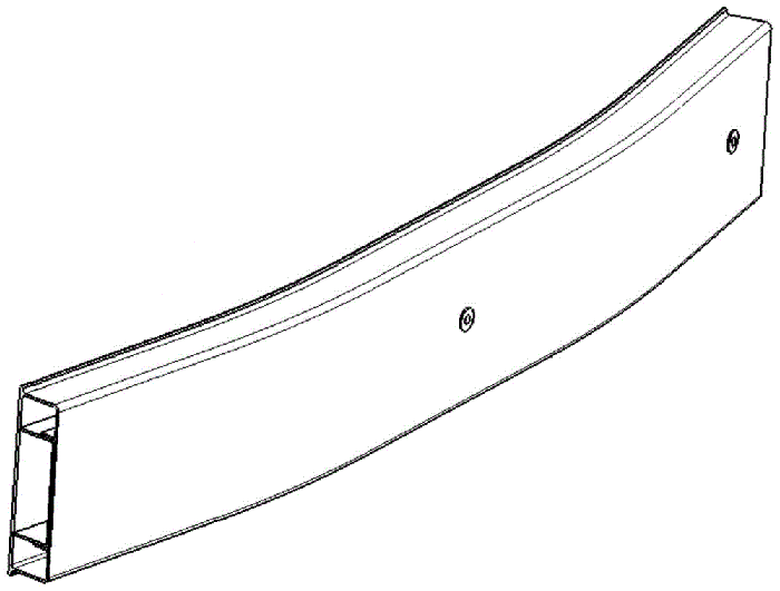鋁型材定制開模汽車保險杠防撞梁鋁型材